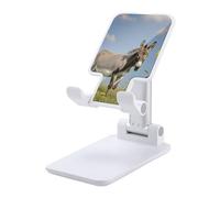 Cell Phone Stand for Desk Office Foldable Mobile Phone Holder Adjustable Cellphone Stand Donkey And Flower Phone Stand Portable Non-Slip Desktop Smartphone Holder Compatible with All Cellphone