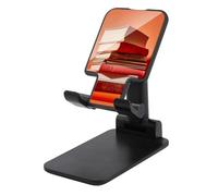Cell Phone Stand for Desk Office Foldable Mobile Phone Holder Adjustable Cellphone Stand Orange Stack of Books Phone Stand Portable Non-Slip Desktop Smartphone Holder Compatible with All Cellphone