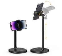 Cell Phone Stand, Ulanzi Height Adjustable Phone Holder, Desk Phone Stand for All Mobile Phone, Desk Phone Holder for iPhone 14/13/12 Pro/XS Max/XR, Samsung Galaxy S22/S21/S20/S10 and Other Phones