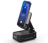 Cell Phone Stand with Instant Wireless Induction Bluetooth Speaker, No Bluetooth Pairing Needed, 1-Second Connection, HD Surround Sound, Practical Gifts for Men, Women, Dad, Mom, Hearing Impaired