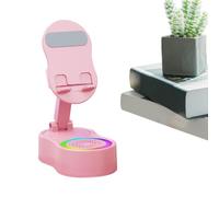 Cell Phone Stand With Speaker | Wireless Inductive Speaker With Indirect Lighting - Tablet Holder with Sound Dock for Recording on Movies Live Streaming Travel and Listen to Music