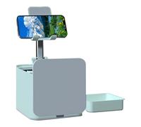 Cell Phone Stands,Foldable Adjustable Mount - Phone Mount with Garbage Can,for Office Table Desktop Home Teen Women Men Live Streaming Video