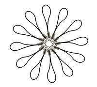 Cell Phone Strap Lanyard Wrist Strap 6cm for Keys Phone Split Ring Black Lanyards String Wristband 12 Pack