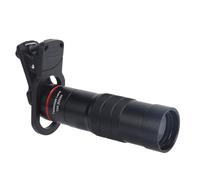 Cell Phone Telescope Lens, 10X Zoom HD Cellphone Monocular Telescope with Clip for All Smartphones, Mini Portable Monocular for Bird Watching Camping Hunting Concert Hiking (Red)