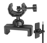 Cell Phone Tripod Mount Quick Release Plate Universal Phone Mount | 360° Smartphone Tripod Adapter Vertical Horizontal Rotation, Musician, Live Streamer, Band Performance, Karaoke, Sing
