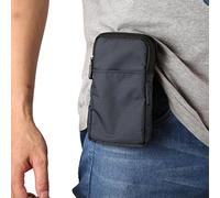 Cell Phone Waist Bag Men, Cell Phone Crossbody Bag Men, 6.0" Vertical Outdoor Travel Cellphone Shoulder Messenger Bag Smartphone Belt Clip Holder Waist Pack Pouch Pocket with Belt Loop Carabiner Hook