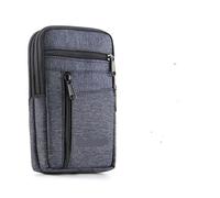 Cell Phone Waist Belt Bag Waterproof Men Phone Pouch Single Double Layer with Belt Cellphone Bag Lightweight Phone Fanny Pack Outdoor Phone Storage(Dark Blue-Double)