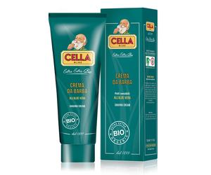 CELLA BIO Organic Shaving Cream | 150ml Tube | Crema da Barba