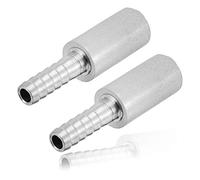CellarBrew 2pcs Air Diffusion Stone, 0.5 Micron Carbonation Carbonater Stone, Stainless Steel Aeration Stone,Home Brew Beer Oxygenation Stone with 1/4" Hose Barb