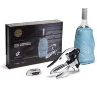 CellarDine FBCLC06 Flexicles Bottle Chiller and Lever Action Corkscrew Gift Set