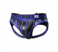 CELLBLOCK 13 - Men's Jockstrap Underwear - Mercury Jock Brief w/C-ring + Removable Pouch Blue - 1x Size S