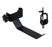 CellCase Black Headphone Headset Tambourine Holder Hanger Clip Stand for Microphone/Musical Stand
