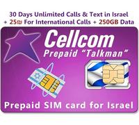 Cellcom sim card Israel Cellcom sim prepaid sim Israel nano sim for Israel Israel prepaid sim card