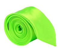 CellDeal Skinny Slim Mens Wedding Solid Plain Necktie Color Tie (Lime Green)