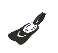 CellDesigns Japanese Anime Luggage Tag with Adjustable Strap (Shy No Face), Shy No Face, 3" x 4"