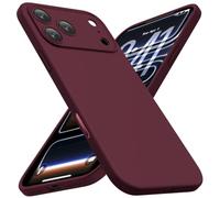 CellEver Heavy-Duty Silicone Case for iPhone 17 Pro [Compatible with MagSafe] [Camera Protection] [Anti-Oil Coating] Military Drop Protection, Soft Scratch-Free Interior, Wine