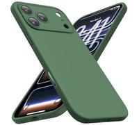 CellEver Heavy-Duty Silicone Case for iPhone 17 Pro [Compatible with MagSafe] [Camera Protection] [Anti-Oil Coating] Military Drop Protection, Soft Scratch-Free Interior, Forest Green