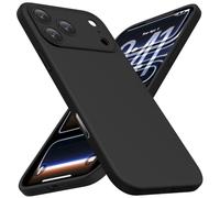 CellEver Heavy-Duty Silicone Case for iPhone 17 Pro [Compatible with MagSafe] [Camera Protection] [Anti-Oil Coating] Military Drop Protection, Soft Scratch-Free Interior, Black
