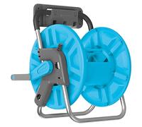 Cellfast ALUPLUS Garden Hose Stand with Wall Mount Rubber Handle Corrosion Resistant Convenient Transport Fits 45m 1/2' Hose
