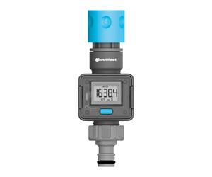 Cellfast Ideal 52-098 Water Flow Meter, Blue, Precise Control and Efficient Water Use in the Garden, IPX6