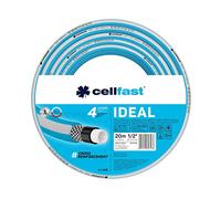 Cellfast Ideal Garden Hose, Durable, Flexible, 4-ply, Durable Cross Braid, UV and Algae Resistant, Reach Technology, 27 bar, -20/+60° Short-Term 1/2 inch, 20 m