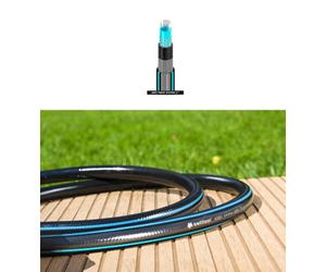 Cellfast Long Flexible Six Layer Garden Black Hose Hosepipe 25M Length 1" Diameter