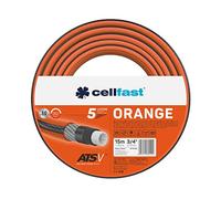 Cellfast Orange ATSV Garden Hose, 5-Layer Hose, Water Hose, Tricot Fabric, UV-Resistant, 24 Bar, Burst Pressure (3/4 Inch 15 m), 19-060, Blue