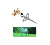 Professional Impulse Metal Spike Garden Sprinkler Hozelock Compatible Sprayer - Chrome