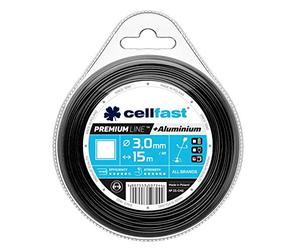 Cellfast Trimmer line Premium - Square 3.0mm x 15m, Reinforced with Aluminum Particles, 35-046