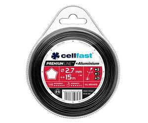Cellfast Trimmer line Premium - Starlet 2.7mm x 15m, Reinforced with Aluminum Particles, 35-055