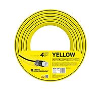 Cellfast Yellow Garden Hose, Lightweight, Heavy Duty, 4-Ply, Durable Cross Braid, UV and Algae Resistant, Torsion Resistance, Reach Technology, 20 Bar, -10/+50° Closure: 3/4 Inch, 30 m