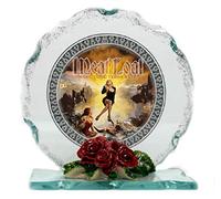Cellini Plaques Meat Loaf Photo Cut Glass Round Plaque Collectors Memorabilia