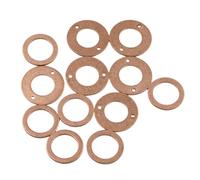 Celliparts 2 Set 3 Cylinder Injector Seal Kit Copper Washers Aluminum Return Line Washers Compatible with Kubota Engine D750 D850 D950 Valves 6 Engine Stroke 70mm