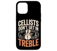 Cellists Don't Get In Treble Cello Music Pun Case for iPhone 12/12 Pro