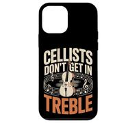 Cellists Don't Get In Treble Cello Music Pun Case for iPhone 12 mini