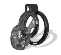 CELLMATE Gladiator Soft Chastity Cage Size 1 - 38mm x 77mm TPE Cage with 6 Cock Rings, Pussifying Catheter, Padlock & Stealth Plastic Locks - Flexible & Travel Friendly