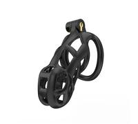 Cellmate Guardian Male Chastity Cage Black Size 3