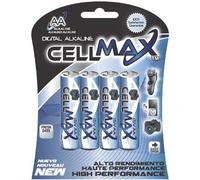 CellMax Long Lasting AA Digital Alkaline 4 Pack (CM-LR6-BP4DG)