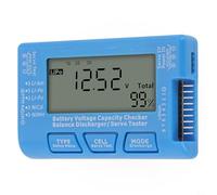 CellMeter8 Voltage Tester LCD Display for LiPo, LiFe, NiMH & NiCd Battery Checking, Measures Voltage of up to 8 Cells (blue)
