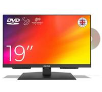 Cello C1924F 19" inch LED Frameless TV Built in DVD Freeview HD with Satellite Receiver Pitch Perfect Speakers Great to fit in small spaces Made In The UK