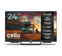 Cello 24-inch Tizen OS Smart Frameless Led, 12V TV, By Samsung, Built-in 5G Wi-Fi, Gaming Hub, Pitch Perfect Speakers, Netflix, Prime Video, UK Made, Small Voyager TV for Motorhomes, HGVs & Boats