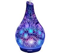 Cello 3D Firework Ultrasonic Diffuser - Oil Diffuser And Humidifier - An Aromatherapy Diffuser To Pair With Essential Oils Or Use As An Led Lamp - Electric 3D Diffuser
