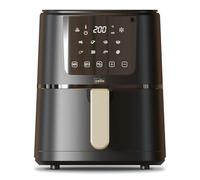 Cello 4 Litre 1400W Digital Air Fryer in Black with In-Built CleverCook Food Thermometer 8 Presets, Grill, Roast, Bake, Recipes included, Non-Stick, Touch Control, Compact, Dishwasher Proof 2024 model