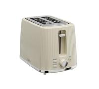 Cello 850W Cream 2 Slice Toaster with Wide Slots & 7 Browning Levels, High Lift, Crumb Tray, Cord Storage, Bread Toaster with Illuminated Cancel-Reheat-Defrost Controls