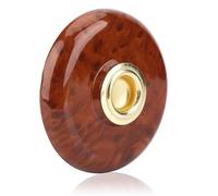 Cello Anti-slip Mat, Cello Mat Portable Non Slip Cello Endpin Rest Holder with Metal Eye Instrument Accessory (Brown)