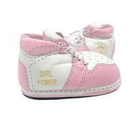 Cello Baffies' Krazy Kicks | Oversized Funny Slippers | Medium Girl Power Football Theme Jordan-Style Sneaker for Women - Warm Memory Foam Trainer, Fun Novelty Gift