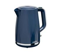 Cello Blue 1.7L 3000W Electric Rapid Boil Kettle with 360° Base, Electric Tea Kettle for Boiling water with Automatic Shutoff, Cordless, Illuminated Switch, Concealed Element & Washable Filter