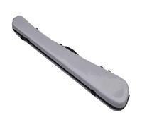 Cello Bow Case,Hard Shell Bow Case,Waterproof,Carbon Fiber,Strong Bass Bow Box Carrying Case for Stage Performance Camping, white