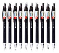 Cello Butterflow Clic Retractable Ballpoint Pens | Medium Point (0.8 mm) | Pack of 12 (Black)