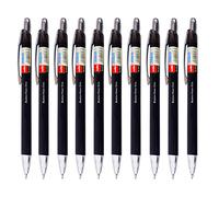 Cello Butterflow Clic Retractable Ballpoint Pens | Medium Point (0.8 mm) | Pack of 12 (Black)
